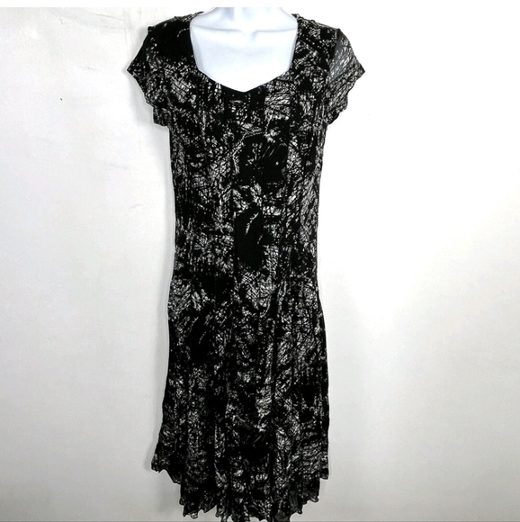 Coldwater Creek Elegant Black and White Women's Maxi Dress - Picture 1 of 8